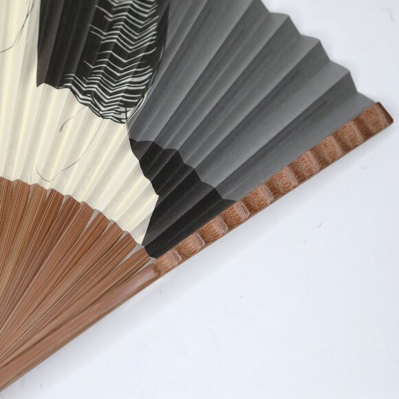 Traditional Japanese Sensu Folding Fan  | Handheld Paper & Bamboo | Syaraku Art - Picture 8 of 11